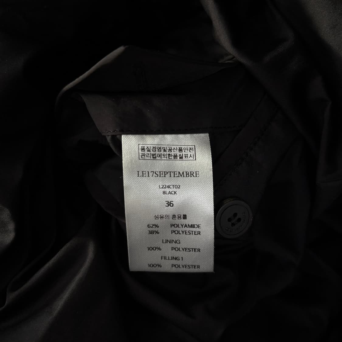 Le17septembre 르셉템버 블랙 롱 패딩 코트 상품이미지8