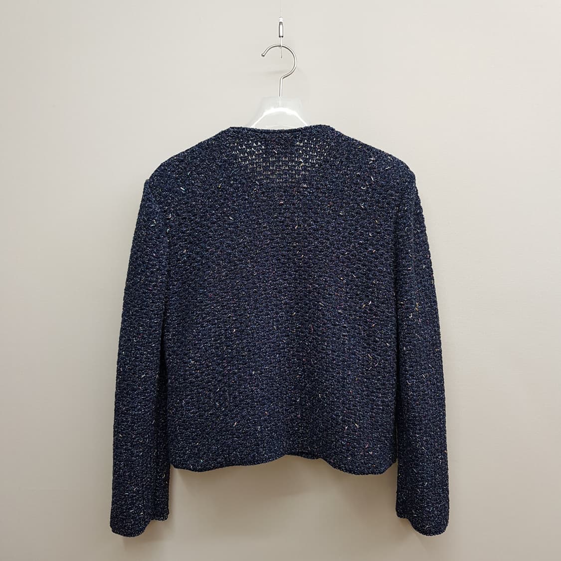 한섬 타임 2023 노카라 트위드 니트 자켓  F사이즈 상품이미지4