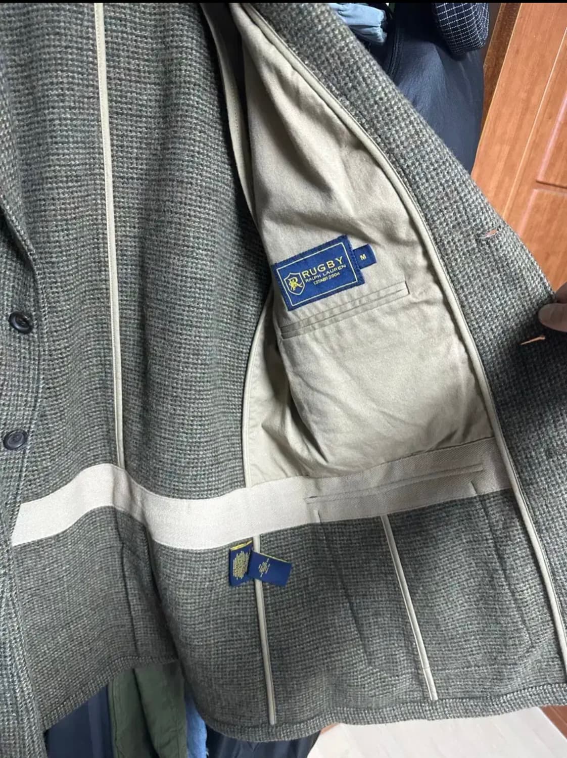 폴로 랄프로렌 럭비 라인 트위드자켓 M 사이즈 상품이미지4