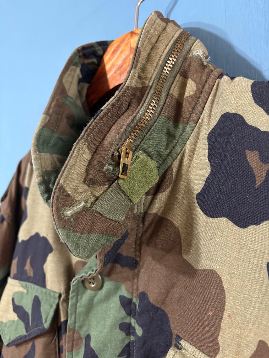 80‘s U.S Army Woodland Camo M-65 Field  상품이미지2