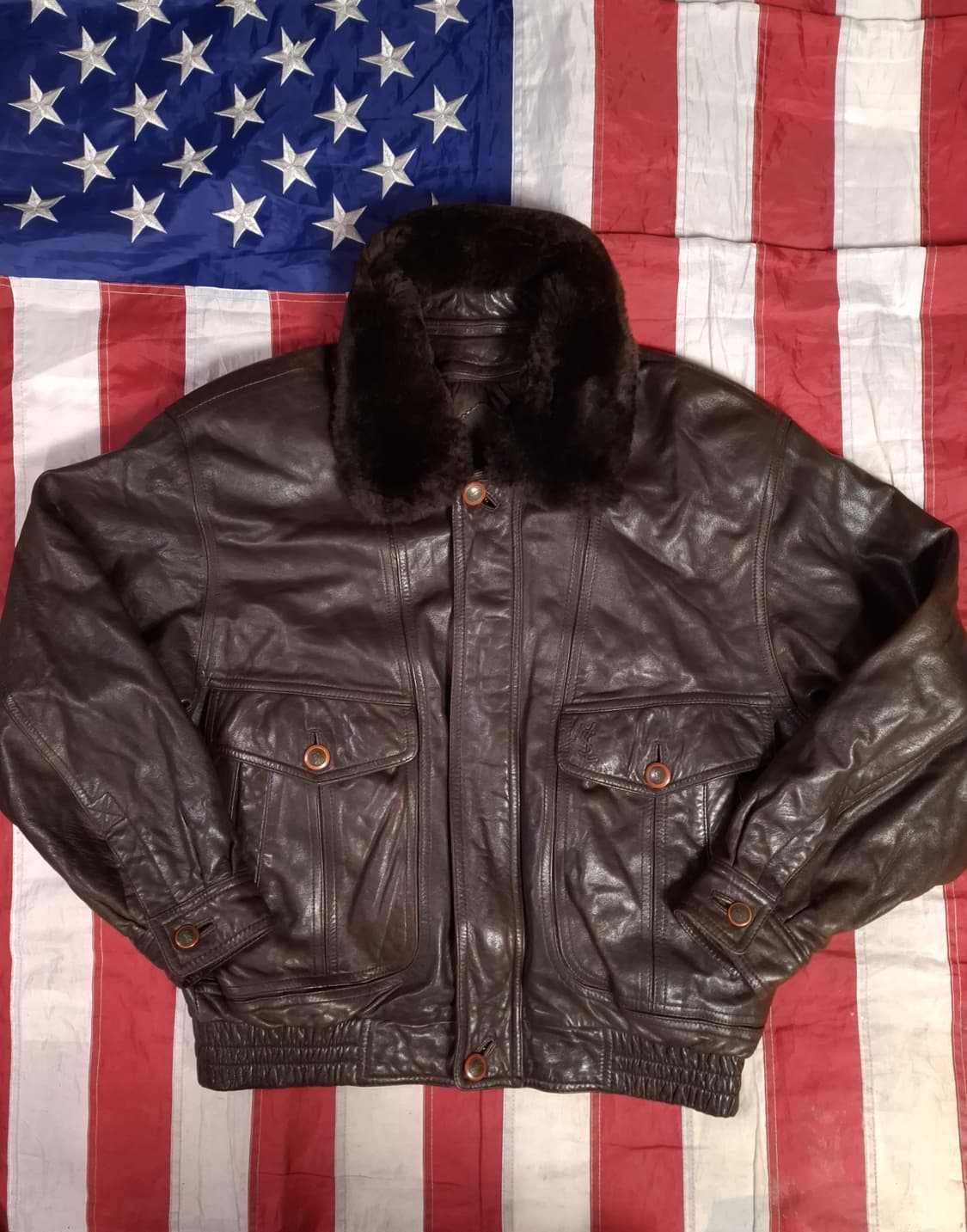 오리지날 입셍로랑 양털퍼 리얼램스킨 자켓 상품이미지1