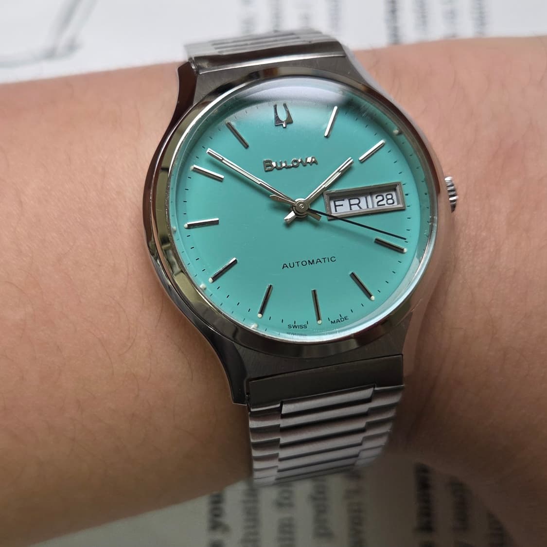 빈티지 부로바 데이데이트 민트 뻐뻐시 브레이슬릿 ver. 상품이미지2