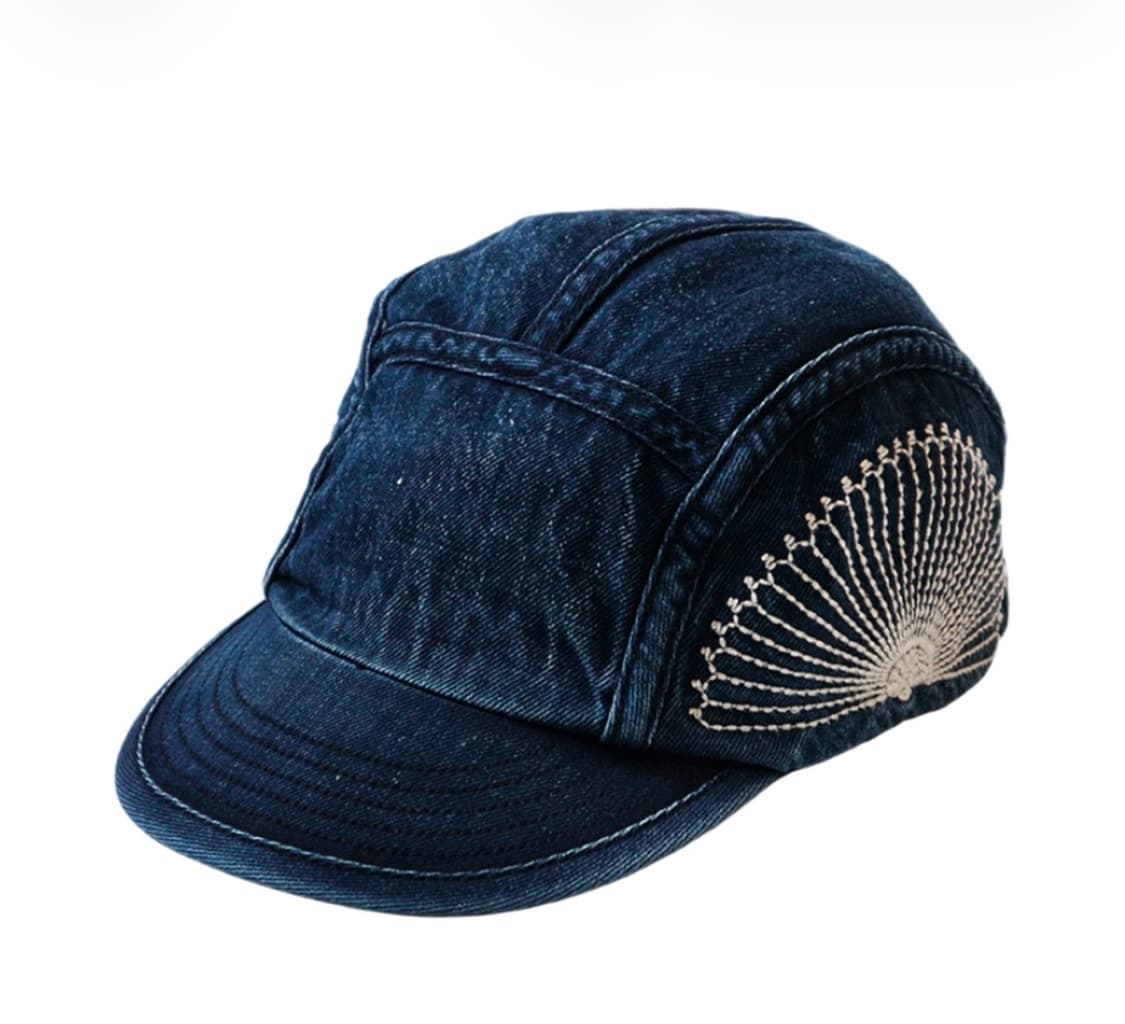 캐피탈 10온즈 IDG x IDG 후로시키 자수 데님 캠프 캡 인디고 상품이미지1