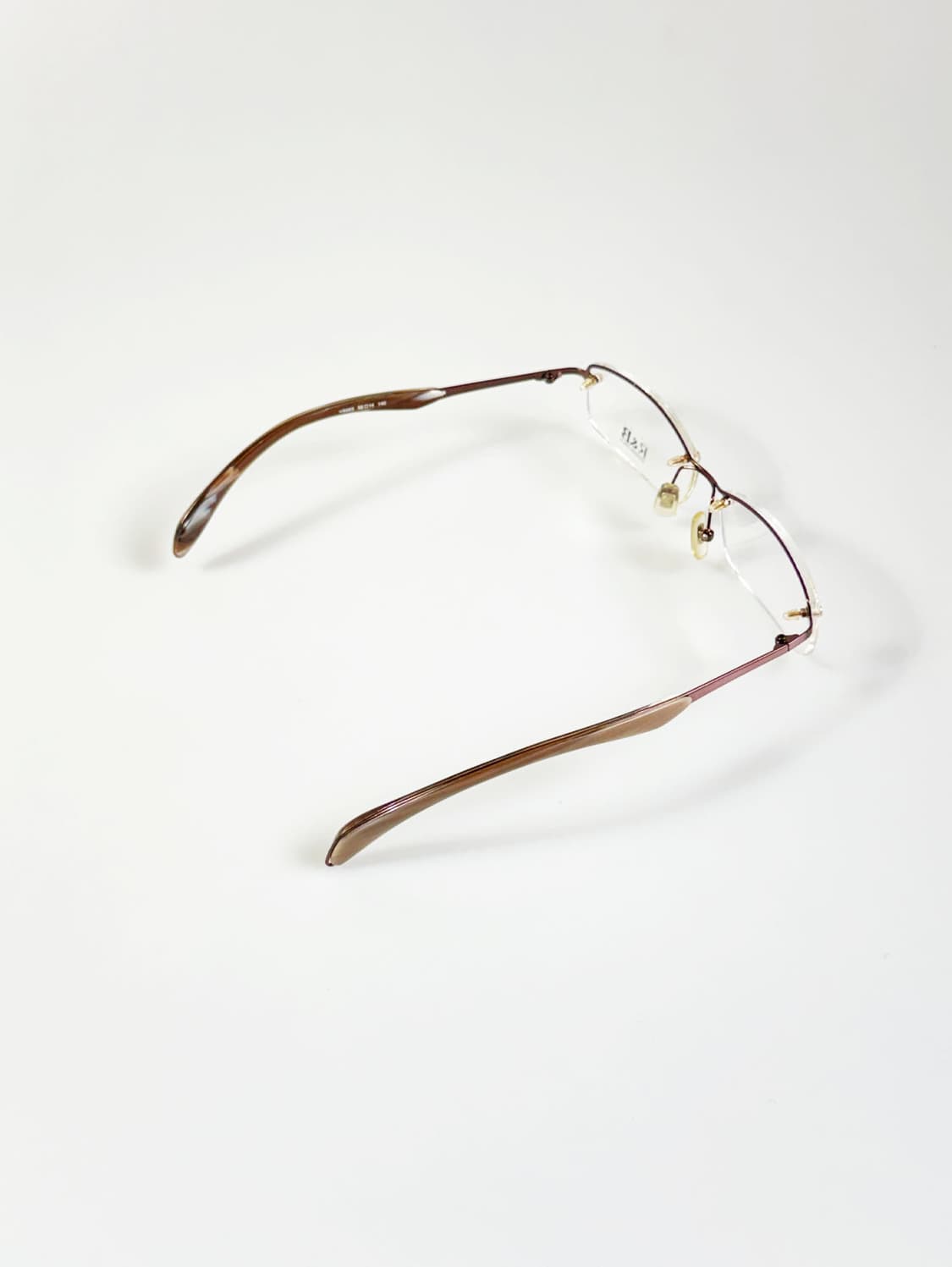 R&B Eyewear 무테 스퀘어 메탈 프레임 빈티지 안경 상품이미지5