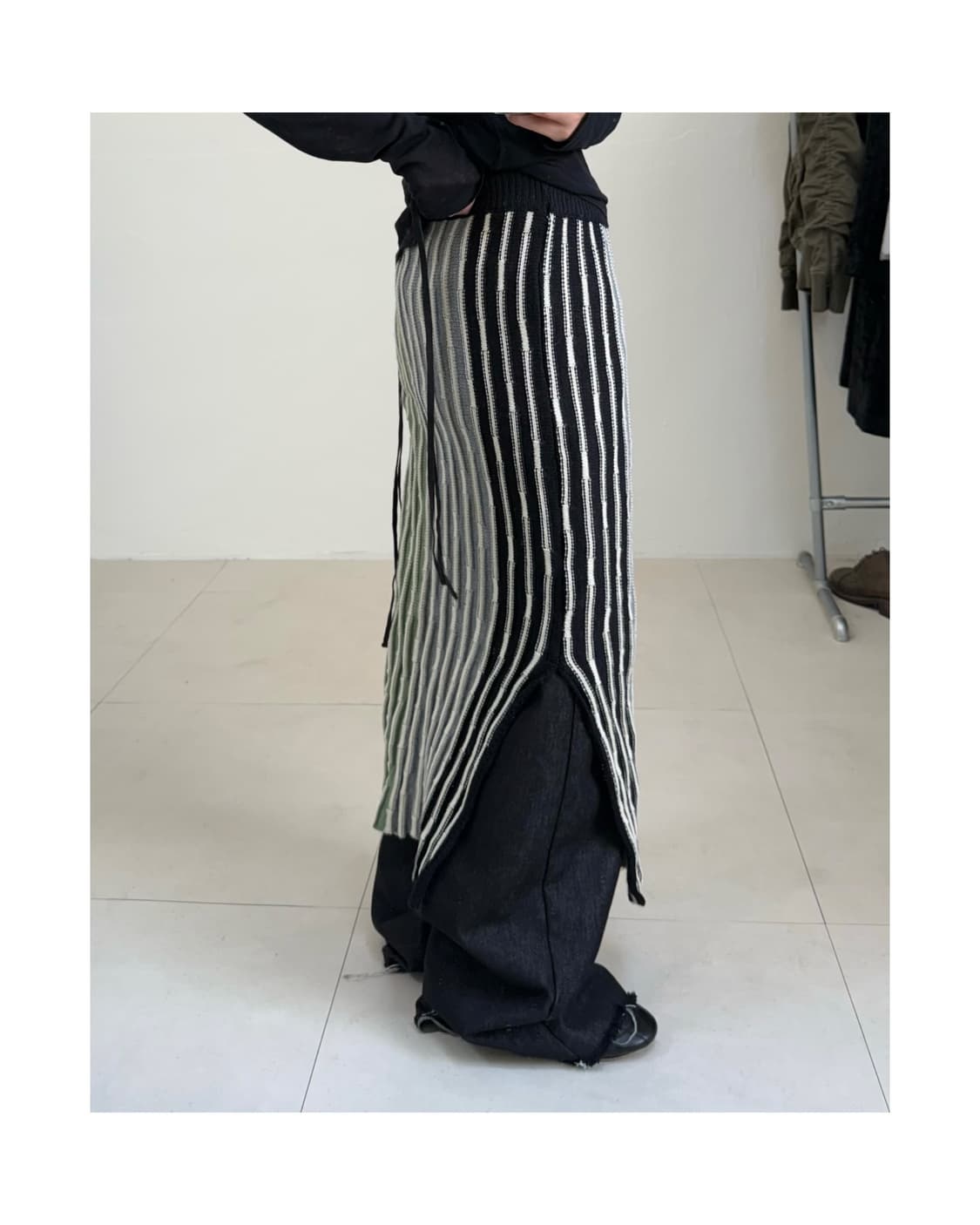 빈티지 니트 스커트 상품이미지1