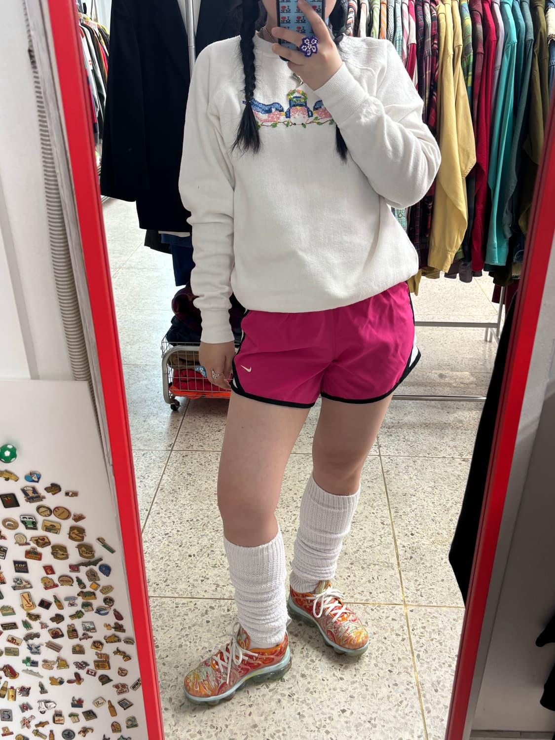 Vintage Nike Running Shorts Deep Pink 상품이미지3