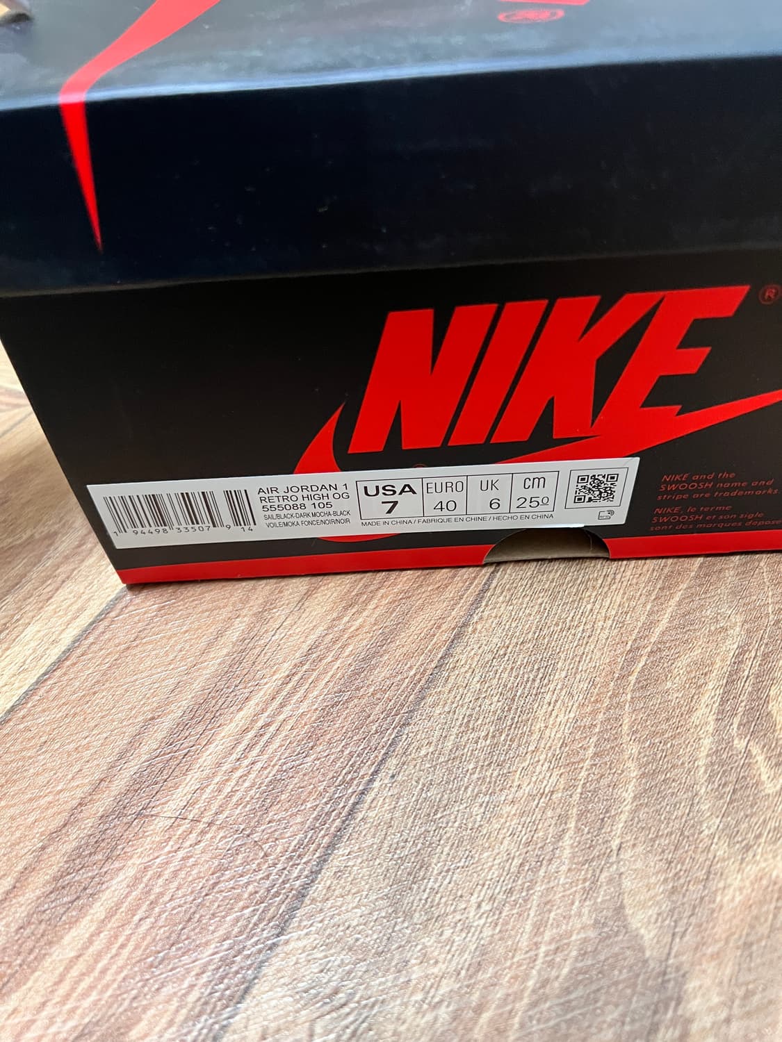 [250] 나이키 조던1 레트로 하이 OG 블랙 모카 상품이미지3