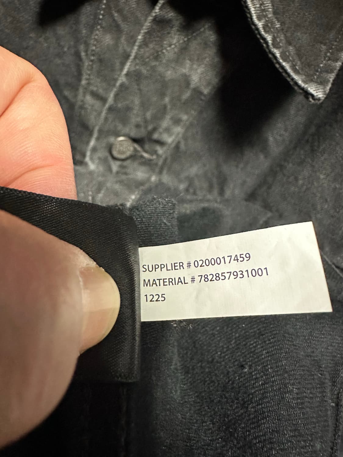 더블알엘 lot271 블랙 트러커 데님자켓 M 새상품 상품이미지10