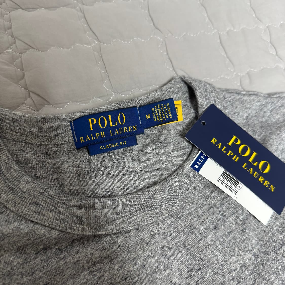폴로 랄프로렌 유콘 반팔 티셔츠 그레이 M 새제품 상품이미지2