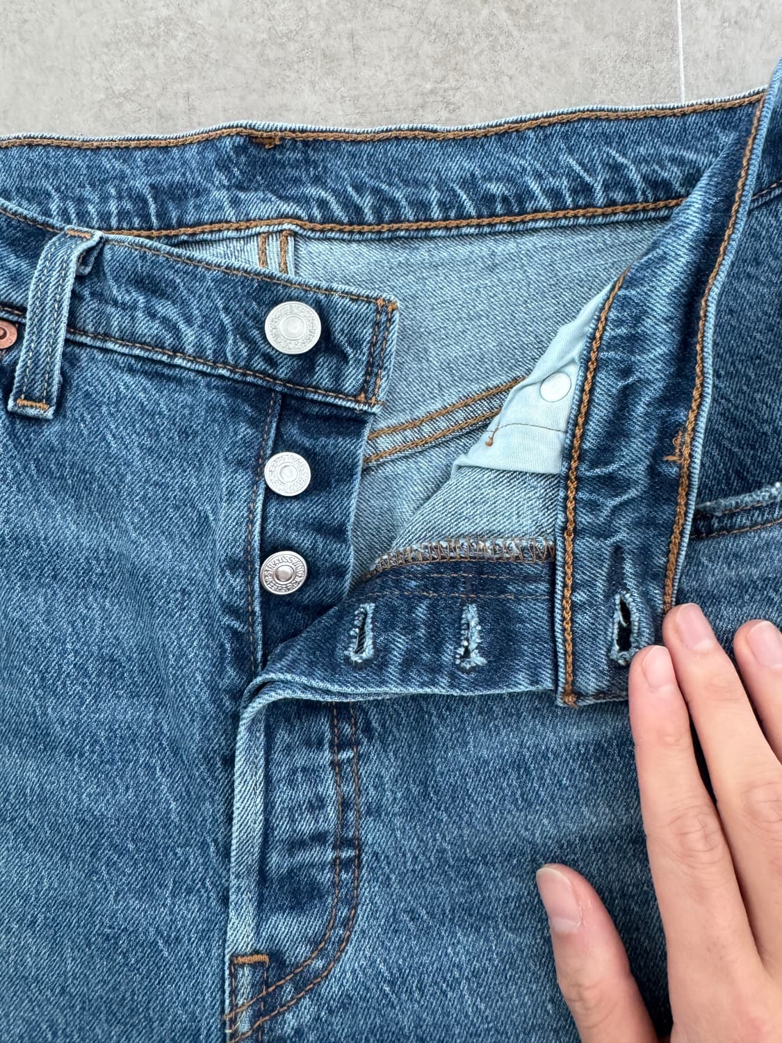 리바이스 501 오리지널 스트레이트 데님 (W32 L30) - 황금사이즈 상품이미지4