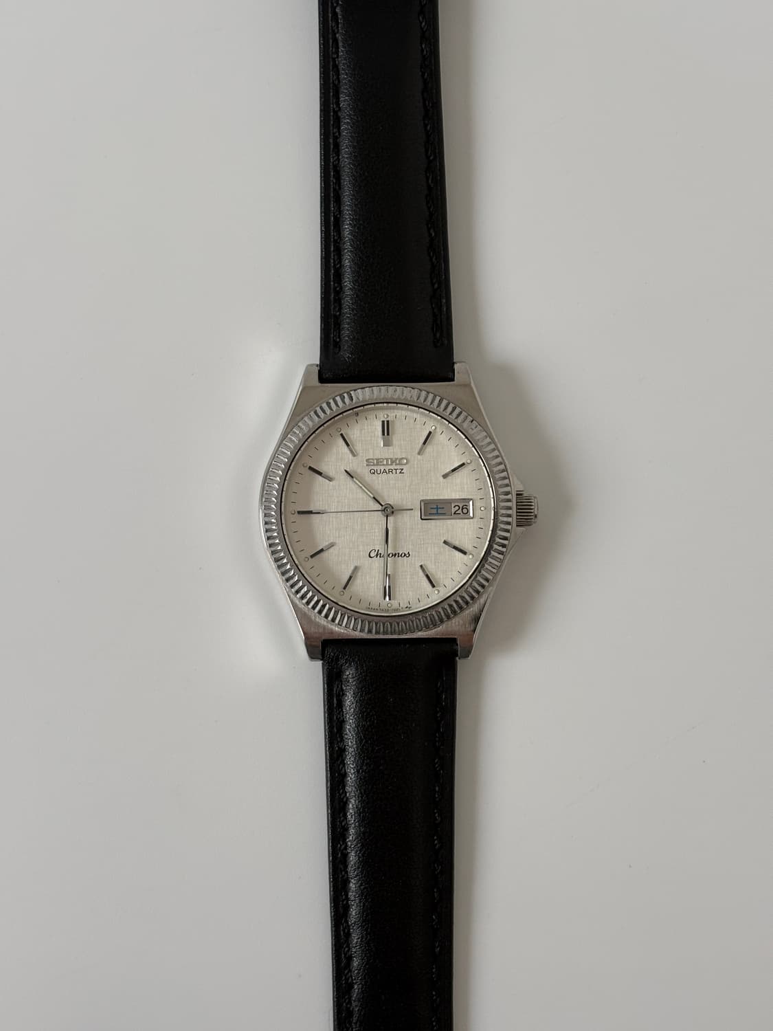 1980s Chorons Bokashi Dial Silver Quartz 상품이미지4