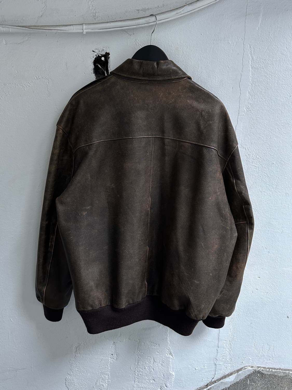 80's USA Made 엘엘빈 고트스킨 A2 봄버 자켓 상품이미지4