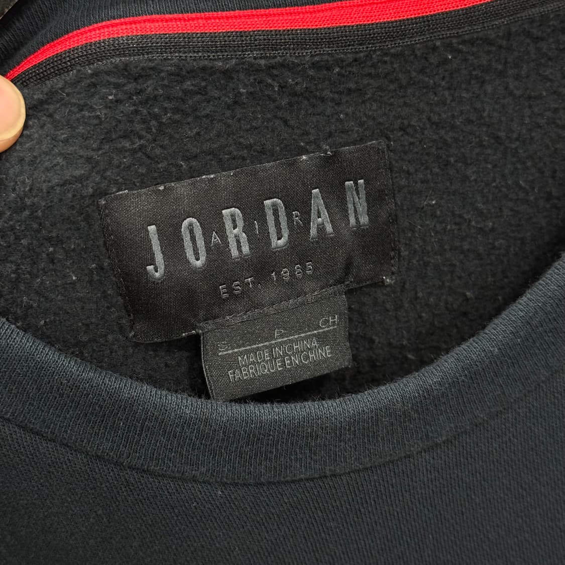 조던 에어 블랙 맨투맨 티셔츠 S 상품이미지3