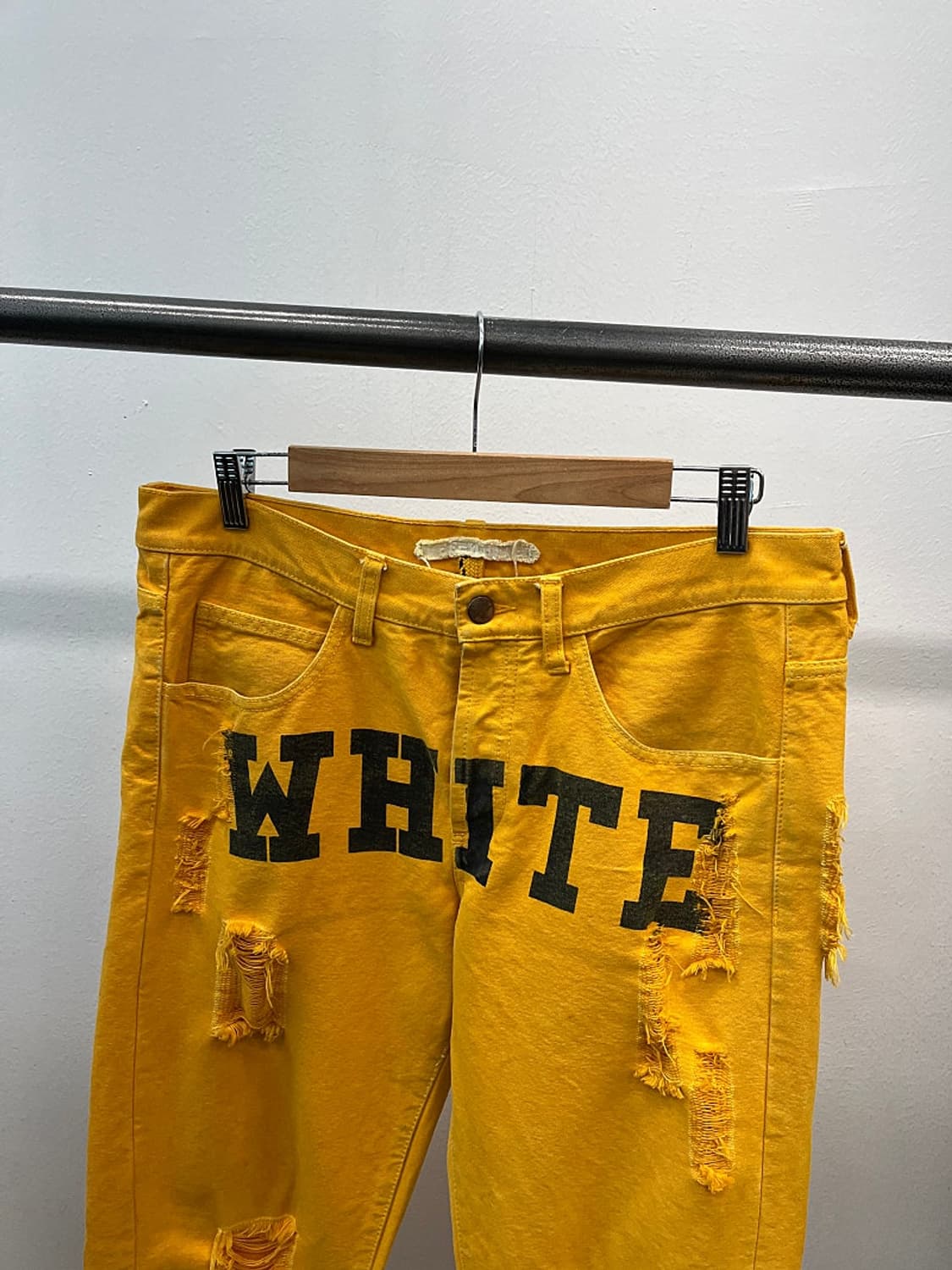 32) 오프화이트 옐로 디스 워크진 상품이미지2