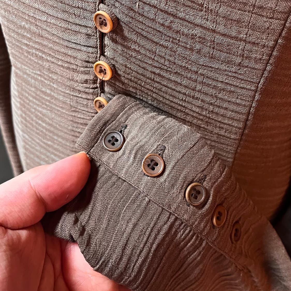 90s 조르지오 아르마니 튜닉 셔츠 / 미니멀 드레스 핏 / 40 상품이미지6