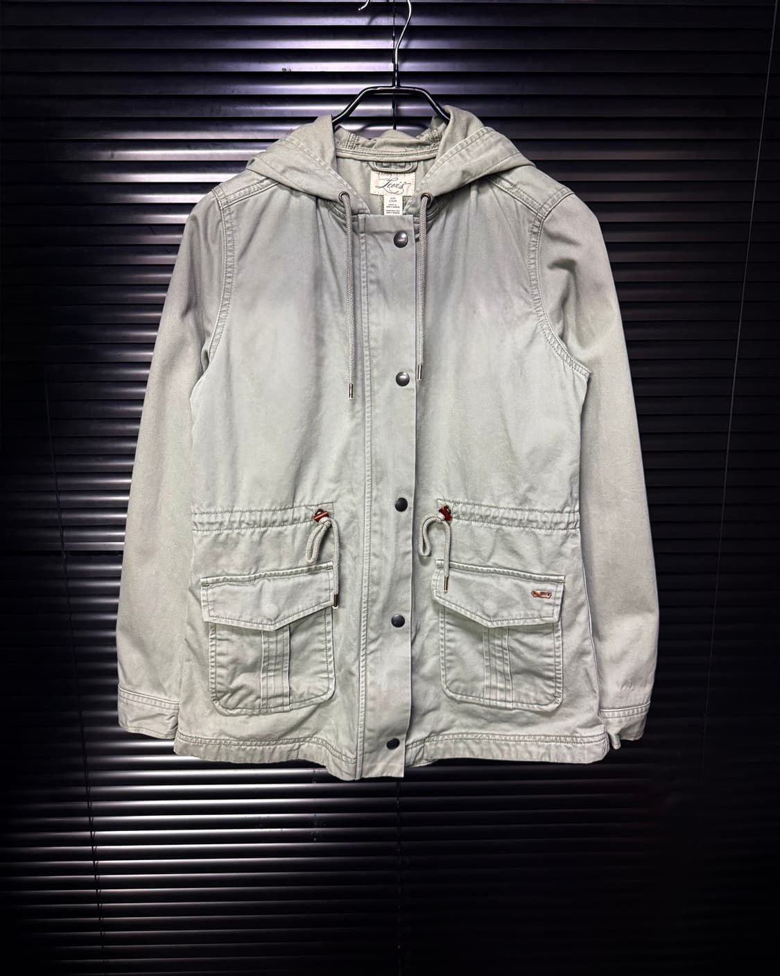 리바이스 민트 면 코튼 워시드 워크 자켓 후드 야상 개파카 피쉬테일 헌팅 상품이미지2