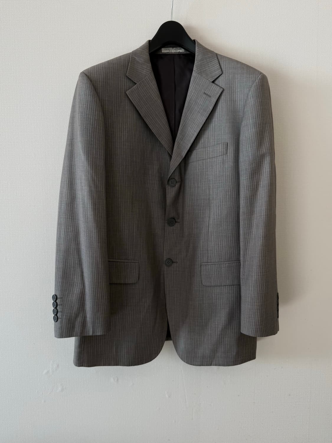 조르지오 아르마니 아카이브 스트라이프 3버튼 울 자켓 48 상품이미지2