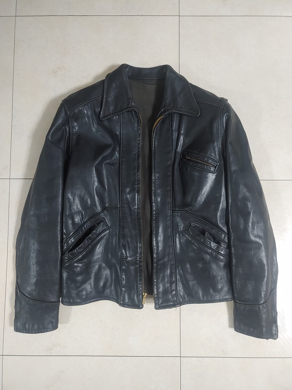 50s 빈티지 싱글라이더 자켓 상품이미지1