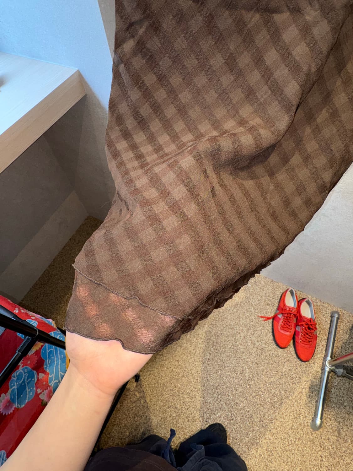  Mocha Check Skirt 상품이미지2