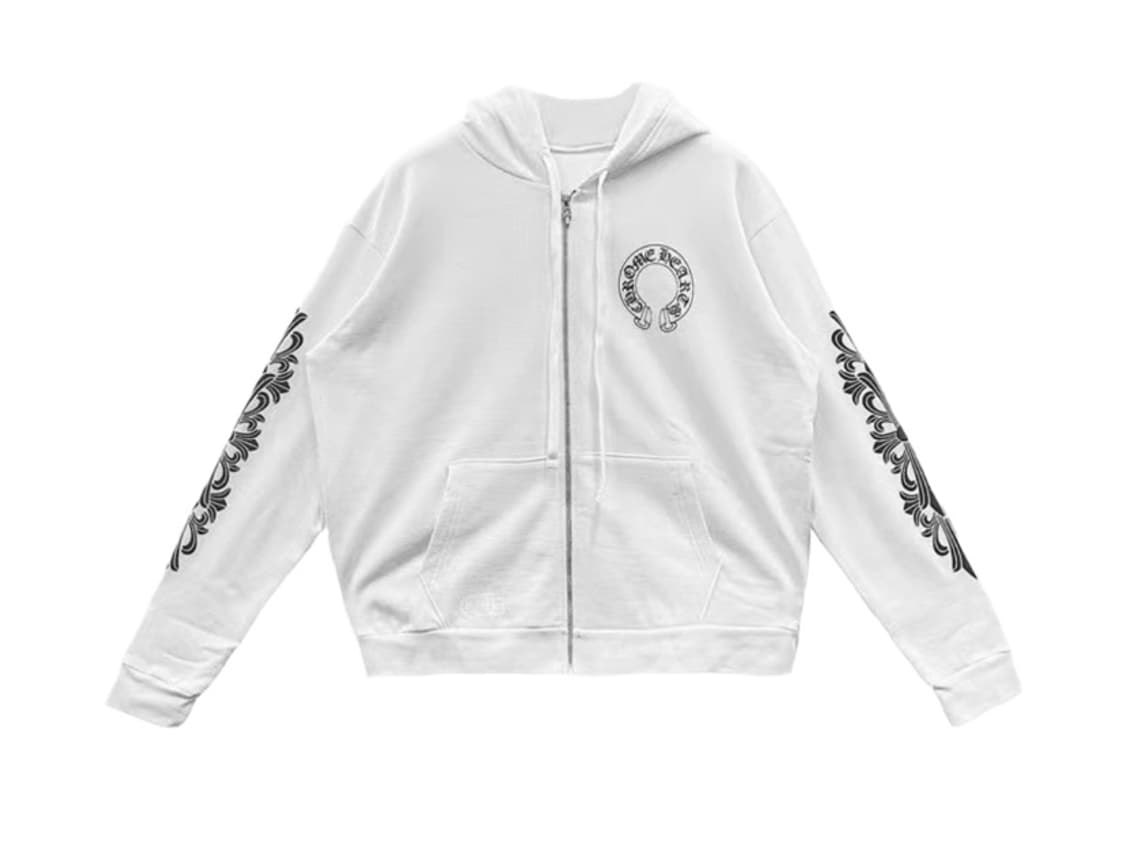 크롬하츠 홀스슈 플로랄 플리스 후드집업 사이즈 s (신세계 국문택) 상품이미지1