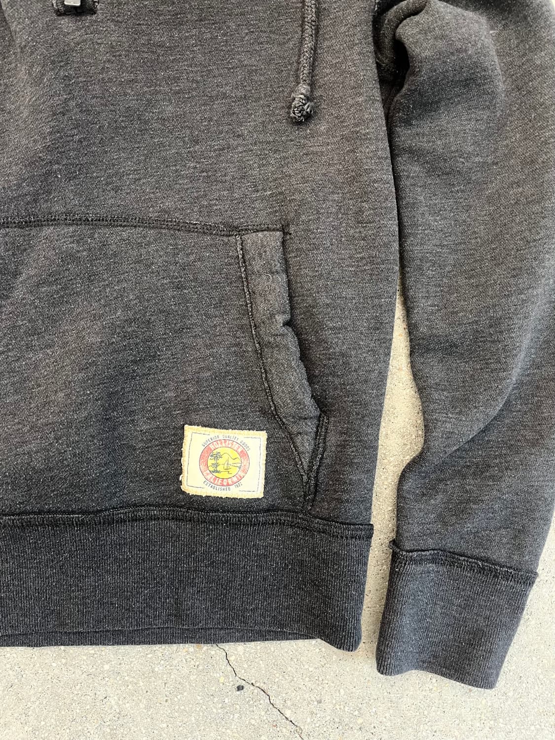 Hollister 챠콜 집업 후드 상품이미지3