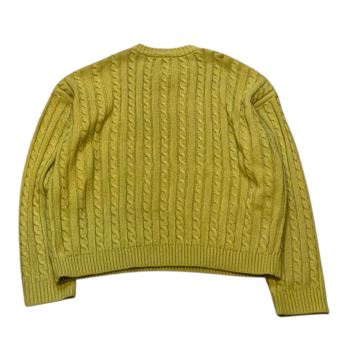 FREE 그린색 오버핏 꽈배기니트  상품이미지2