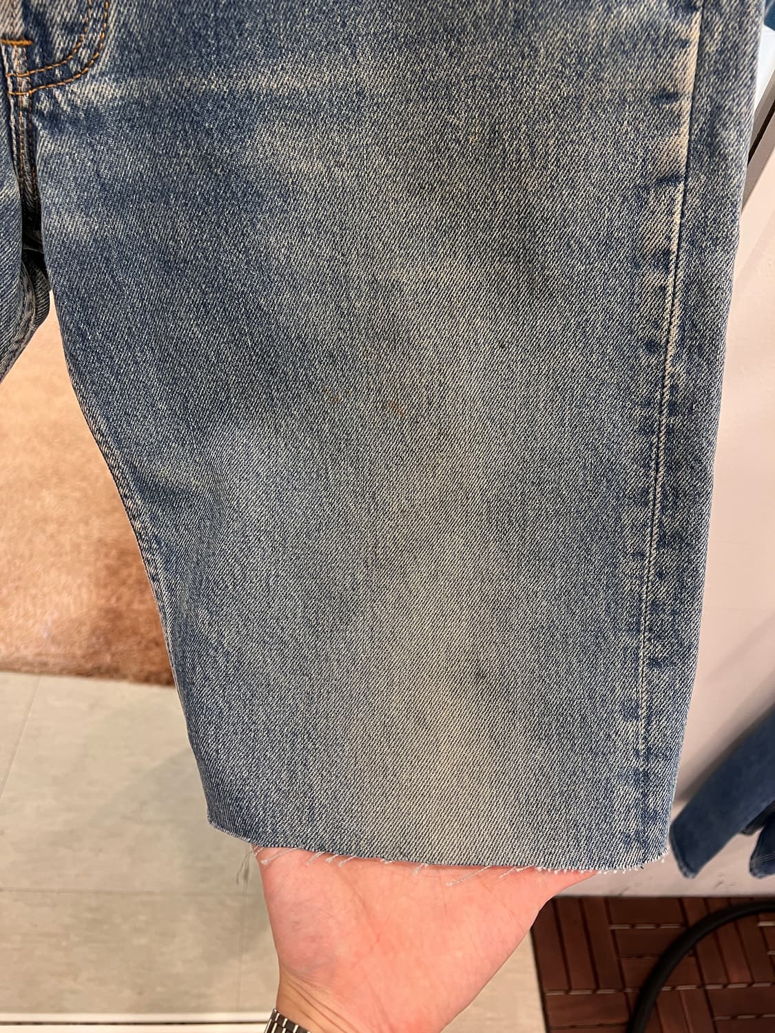 90s Levis 리바이스 501 컷오프 데님 쇼츠 팬츠 (USA) 상품이미지8