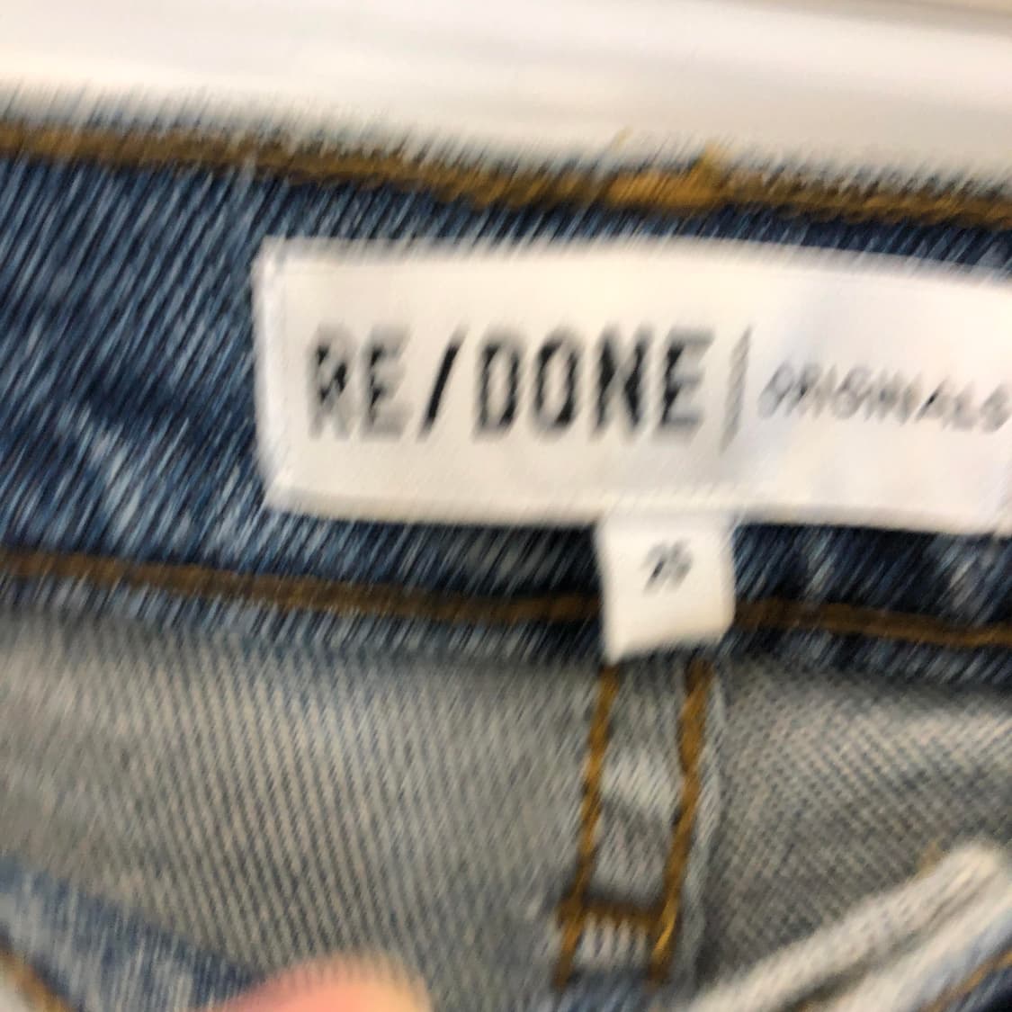 RE/DONE 리던 오리지널 화이트패치 데님진 25 인치 상품이미지4
