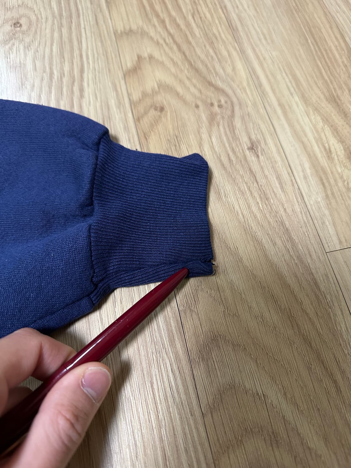 90s 빈티지 러셀 후드집업 네이비 L USA 상품이미지8