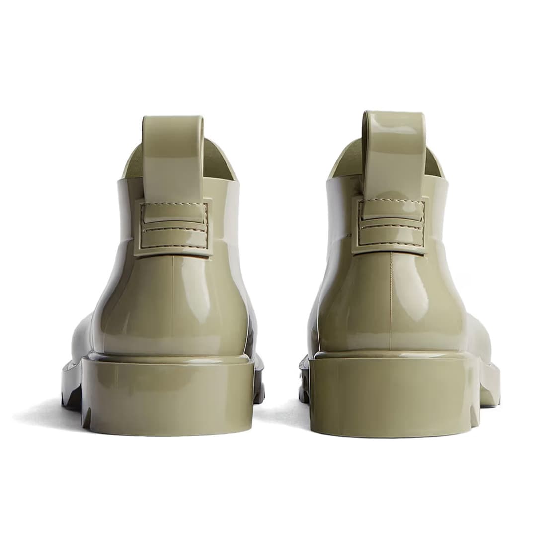 새상품 보테가 베네타 스트라이드 샤이니 러버 앵클 부츠 장화 트래버틴 상품이미지3