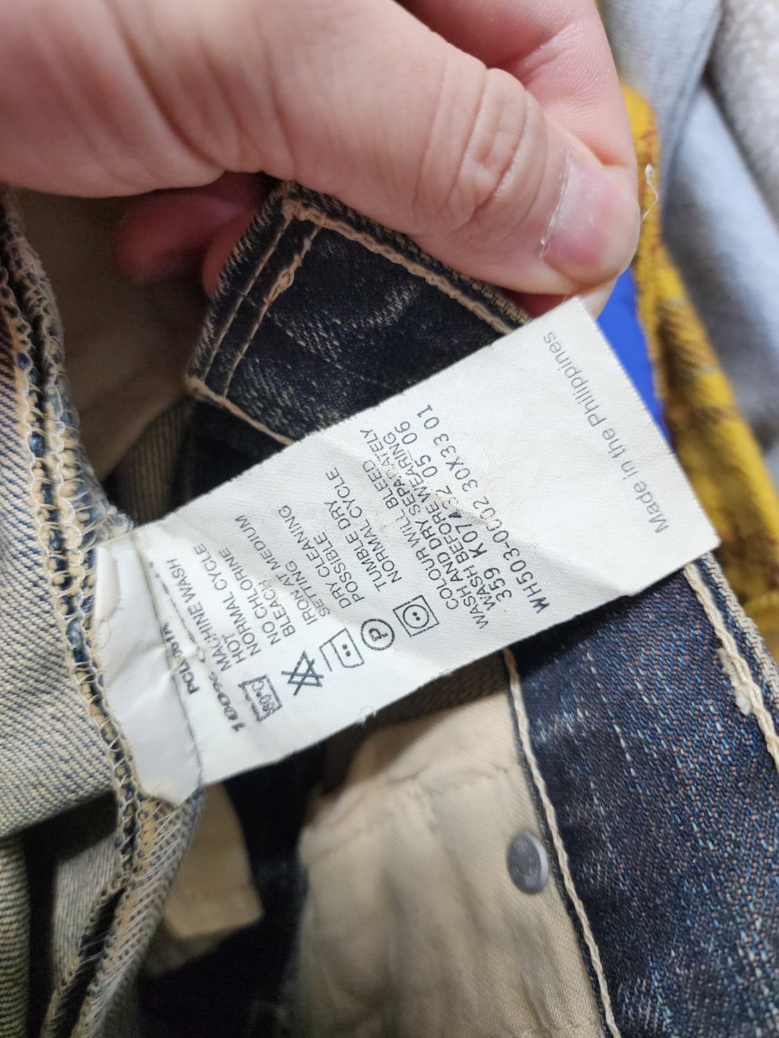 리바이스 503 데님 빈티지 워싱진 상품이미지7