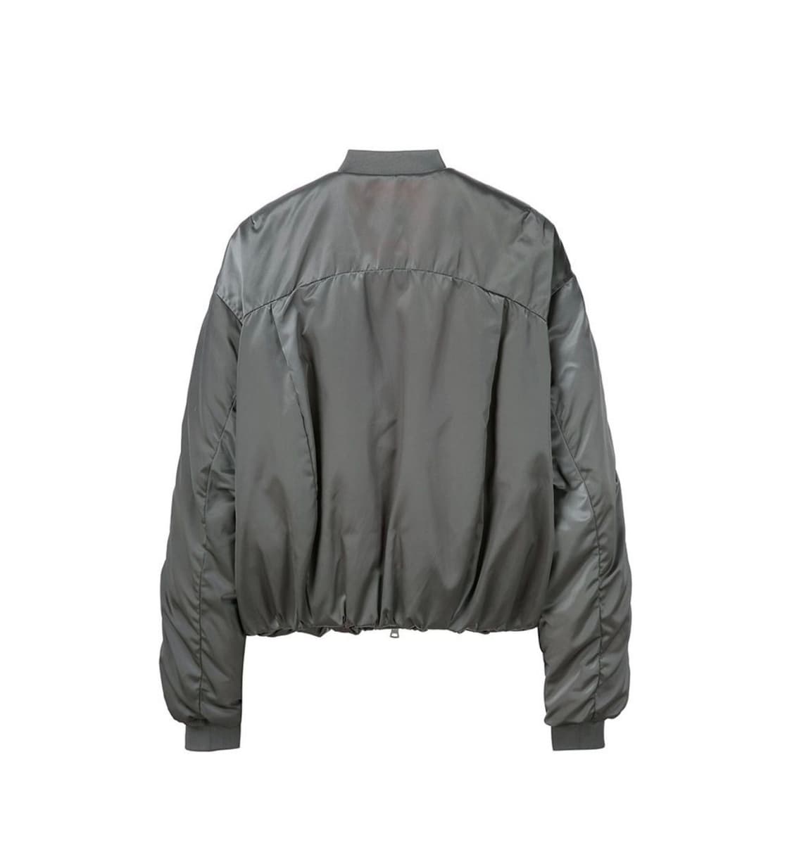 새상품)일꼬르소xOAM팩토리 셔링 MA-1 패딩점퍼 건메탈 상품이미지5