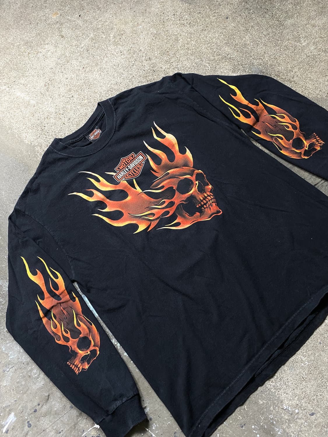 [L] 빈티지 할리 데이비슨 티셔츠 롱슬리브  상품이미지3