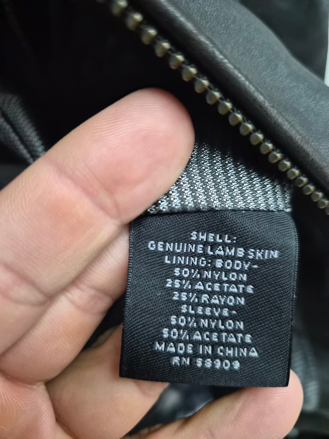 M) 라운드트리 램스킨 레더 자켓 팝니다 상품이미지5