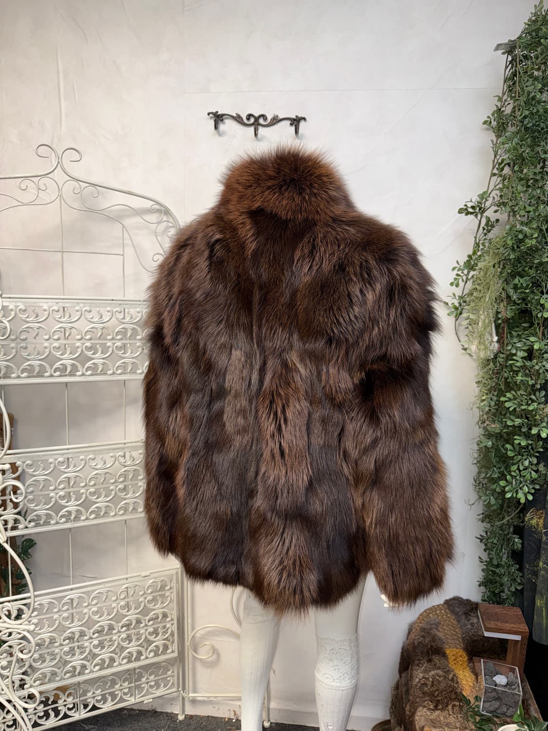 SAGA fox mixed brown fox fur coat jacket 상품이미지7