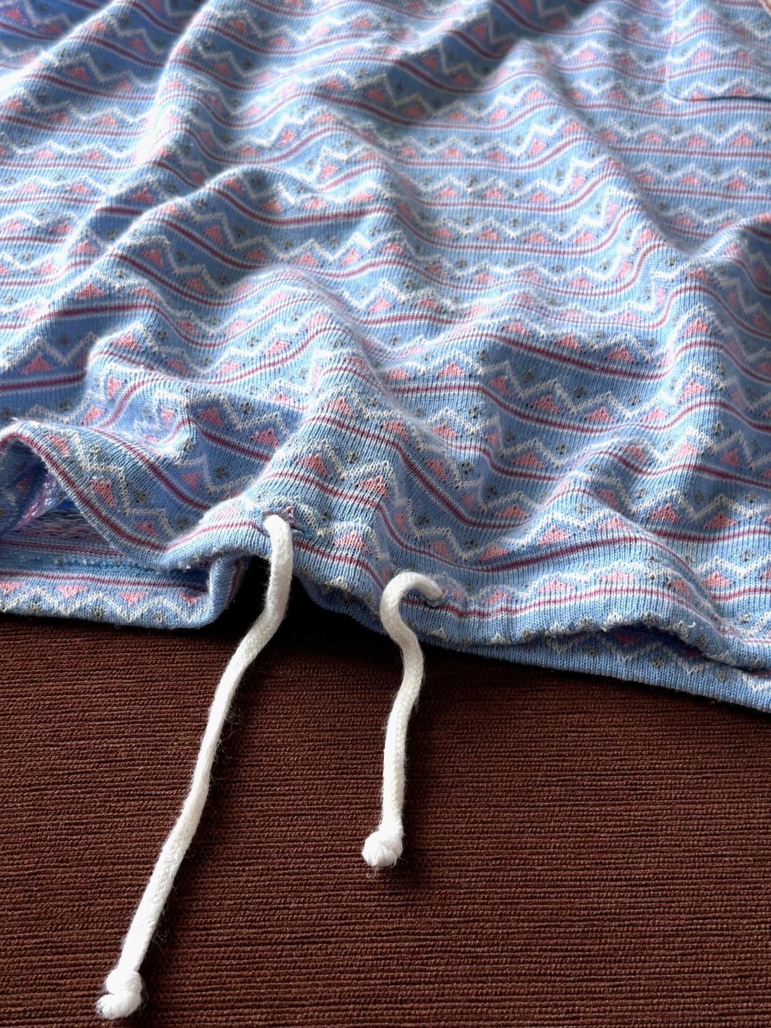 Jacquard design light knitted top 상품이미지4