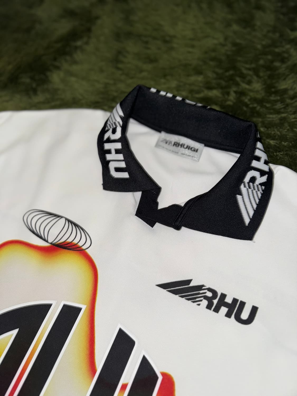 [L-XL] 자라 X 루드 루이지 콜라보 저지 롱슬리브 플레임 화이트 상품이미지2