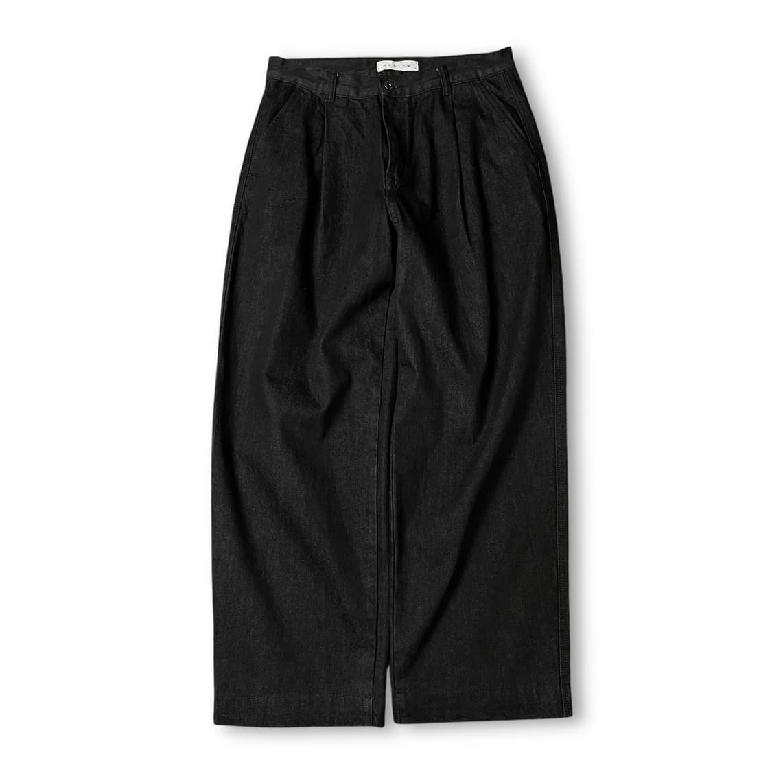 (32) 비슬로우 와이드 핀턱 데님 팬츠 상품이미지1