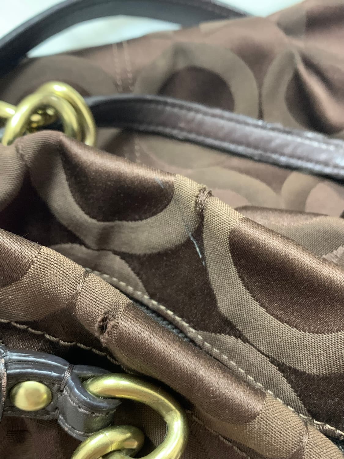 Coach Vintage Y2k Hobo Brown bag 14147 상품이미지9