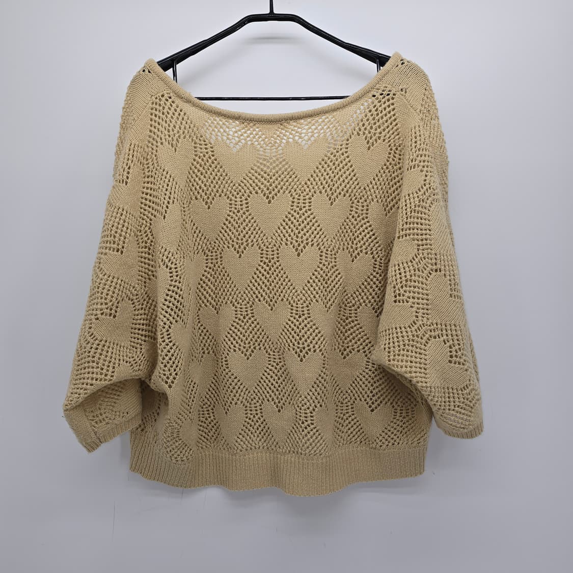 Cutie Blonde 크로셰 하트 니트 상품이미지7