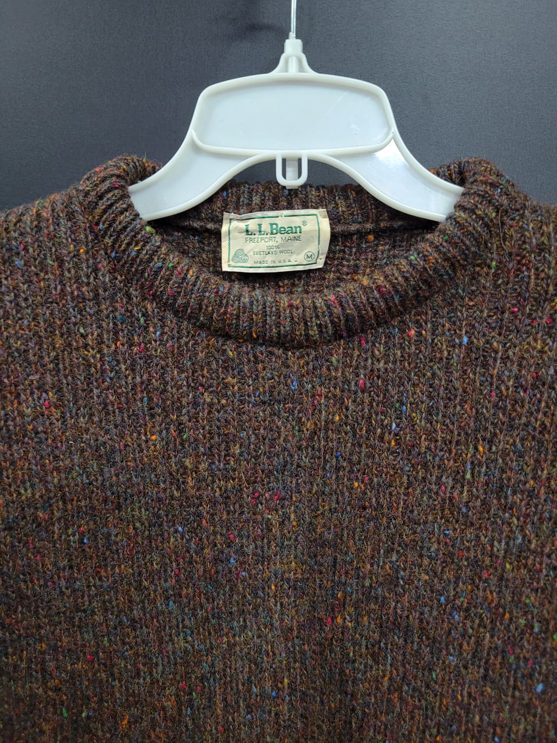 L.L.BEAN 엘엘빈 USA 빈티지 퓨어 울니트 상품이미지2