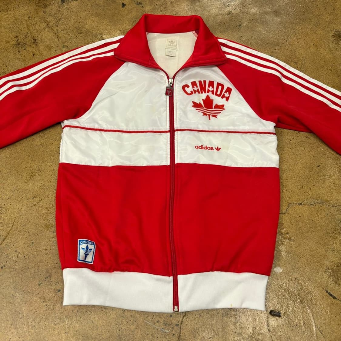 아디다스 레드 화이트 캐나다 져지 트랙탑 90 상품이미지3