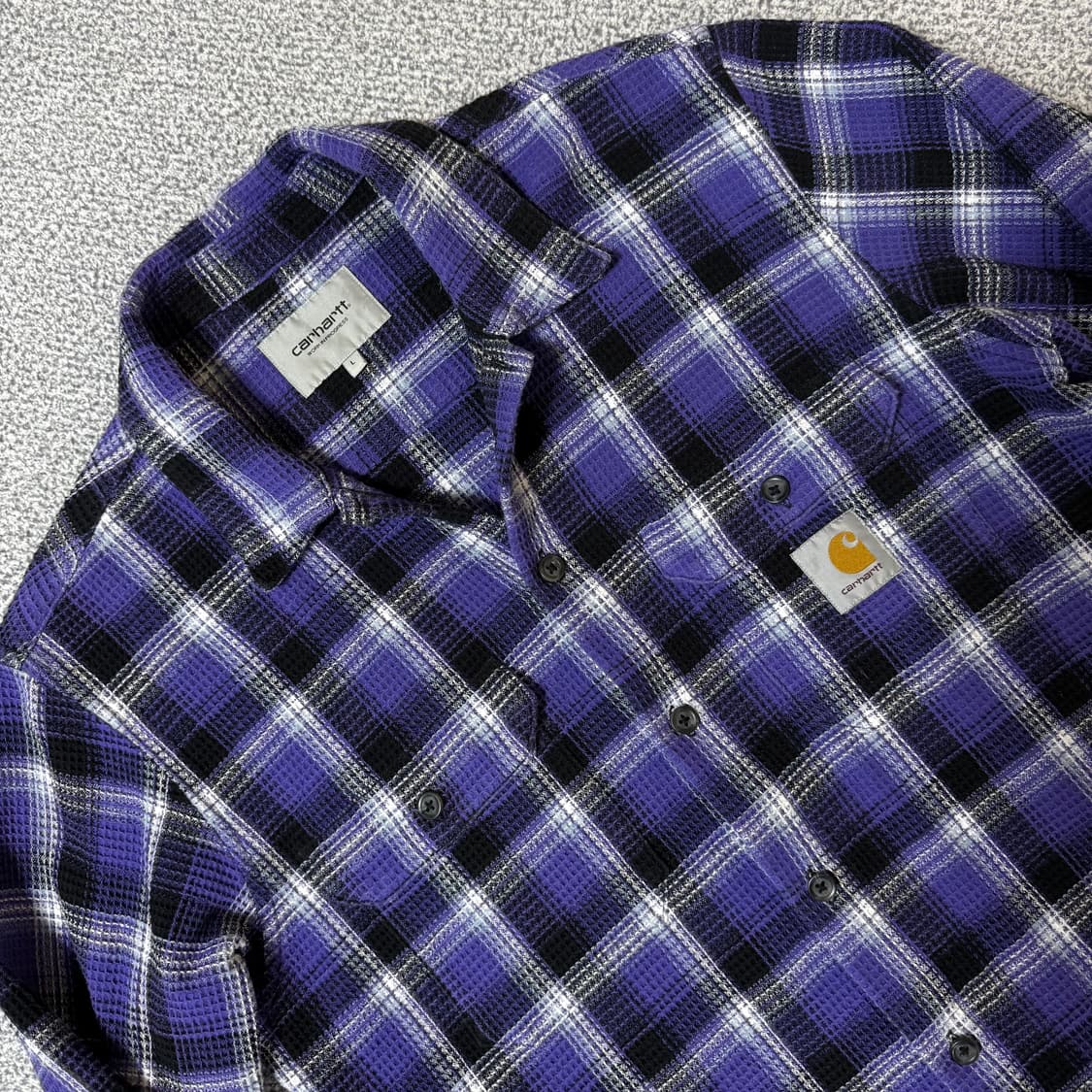 칼하트 WIP 헤프너 오픈 니트 셔츠 L 상품이미지1