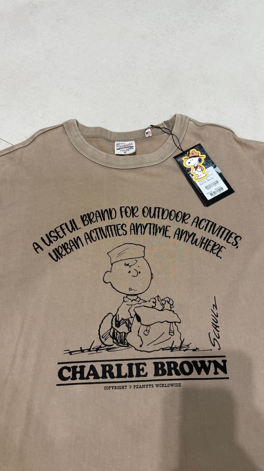 펜필드 스누피 찰리브라운 반팔 티셔츠 XL 상품이미지1