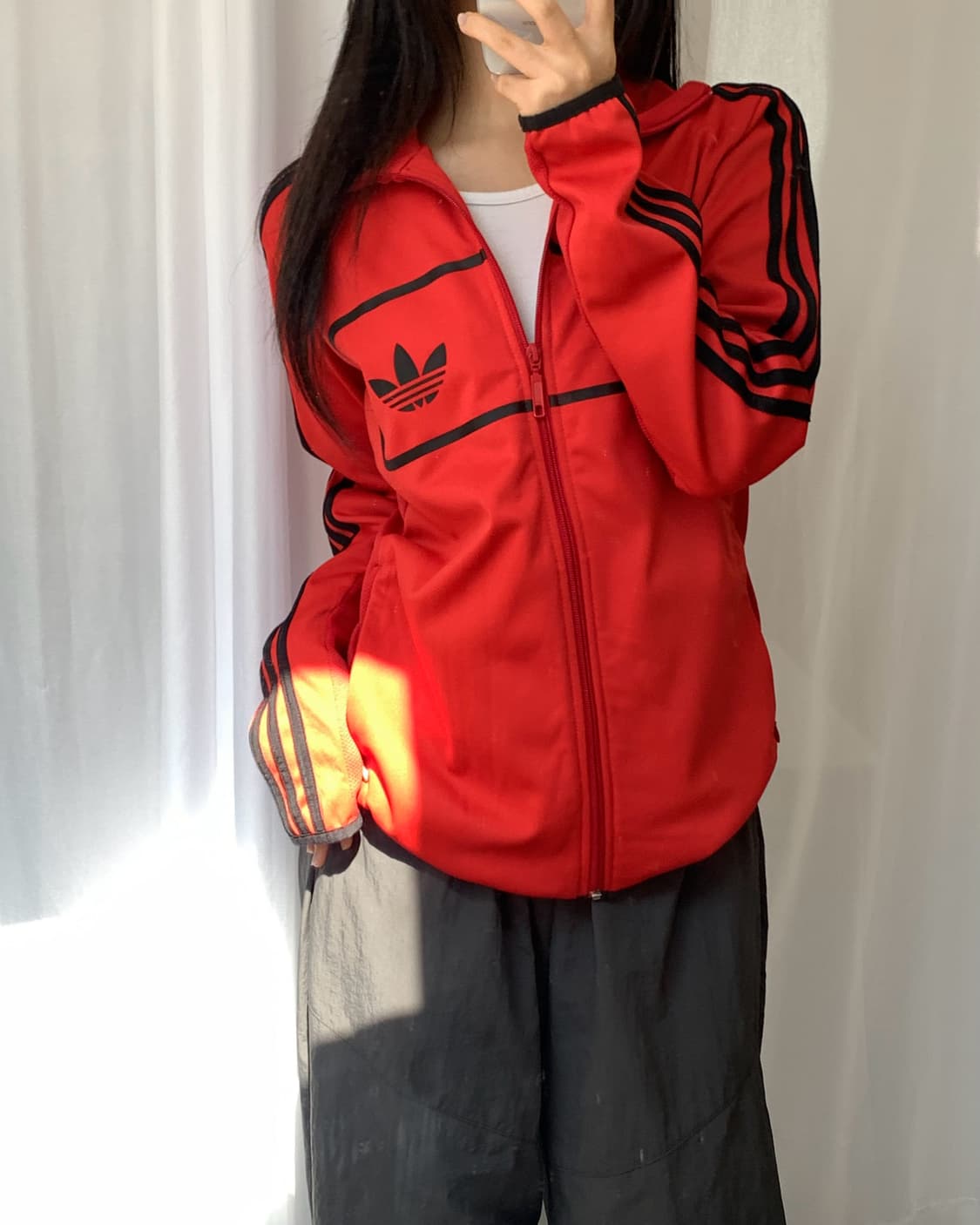 Adidas 아디다스 다이버 파이어버드 레드컬러 트랙탑   :  상품이미지2