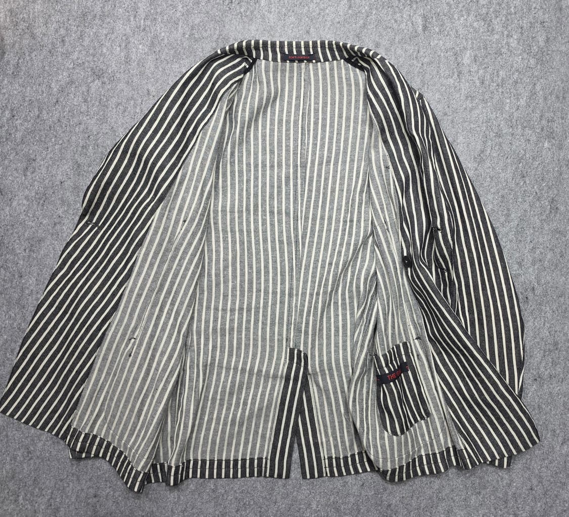 The gigi 더지지 스트라이프 린넨 더블 블레이저 자켓 이탈리아 3 상품이미지3