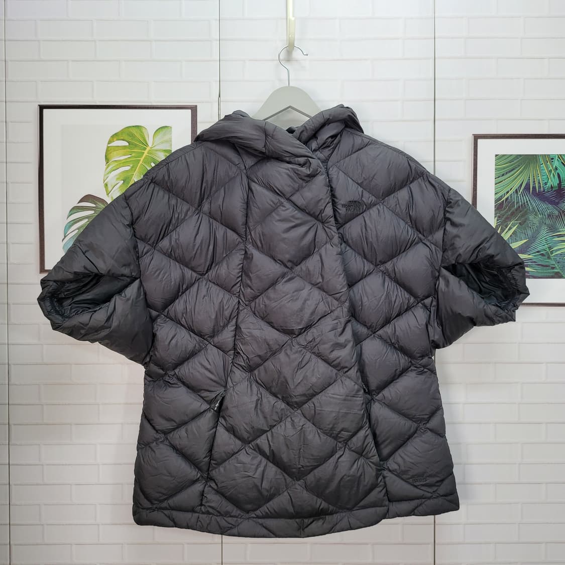 노스페이스 550필 구스다운 파노던 케이프릿 숏 패딩 자켓 L사이즈 상품이미지2