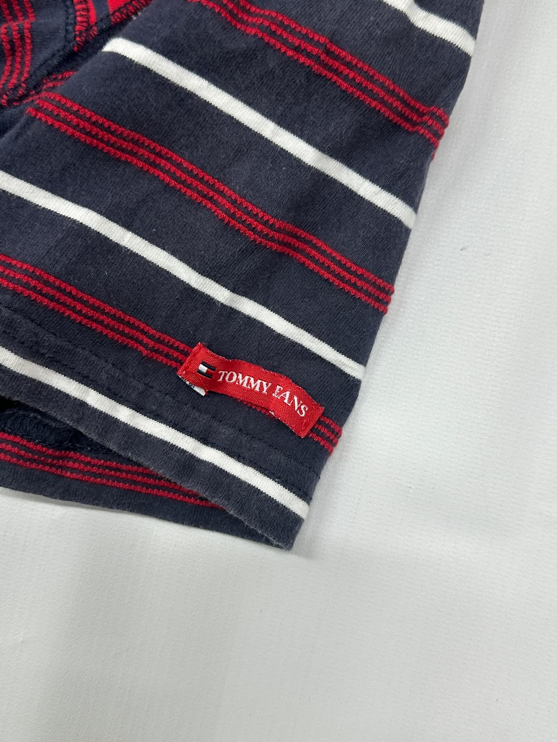 재팬 타미힐피거 단가라 반팔티셔츠  핀터깔 베이직 상품이미지6