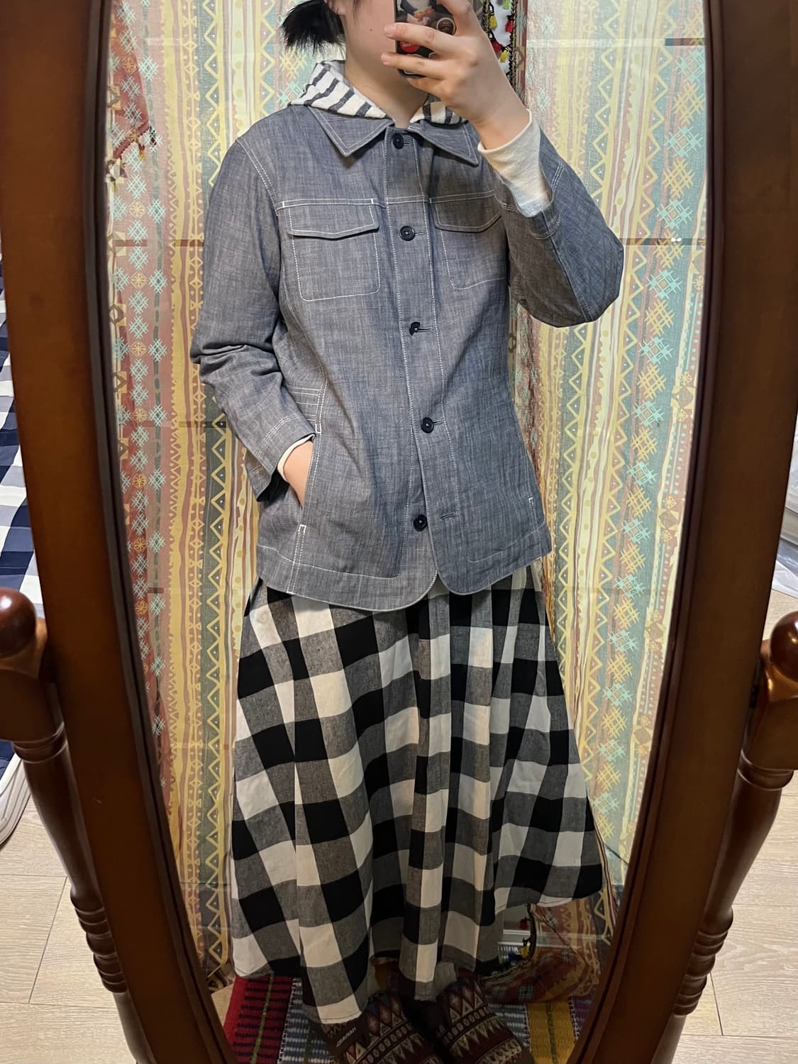 Mcgregor 샴브레이 데님 재킷 상품이미지4