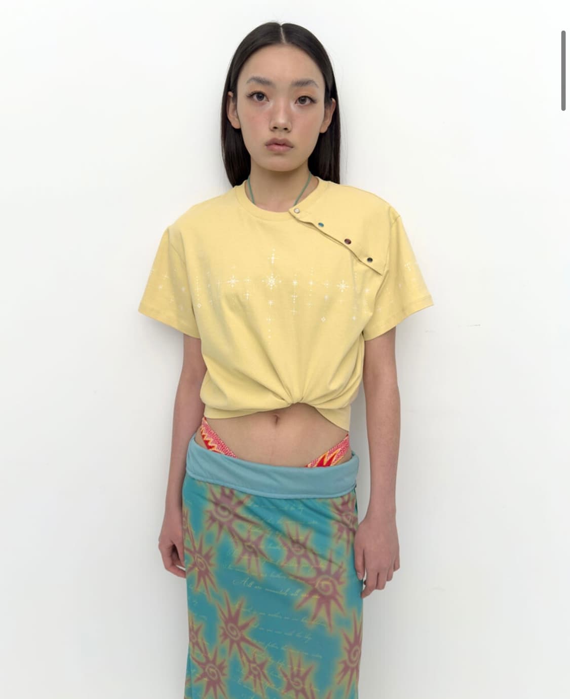 Puree Henna boxy tee Lemon butter 상품이미지4